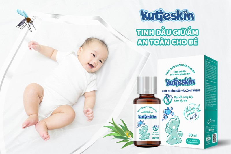 Tinh dầu bạch đàn chanh Kutieskin - cách giữ ấm cho trẻ sơ sinh khi ngủ