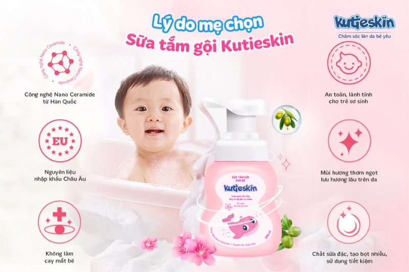 Tiêu chí lựa chọn sữa tắm cho bé viêm da cơ địa mà mẹ cần biết