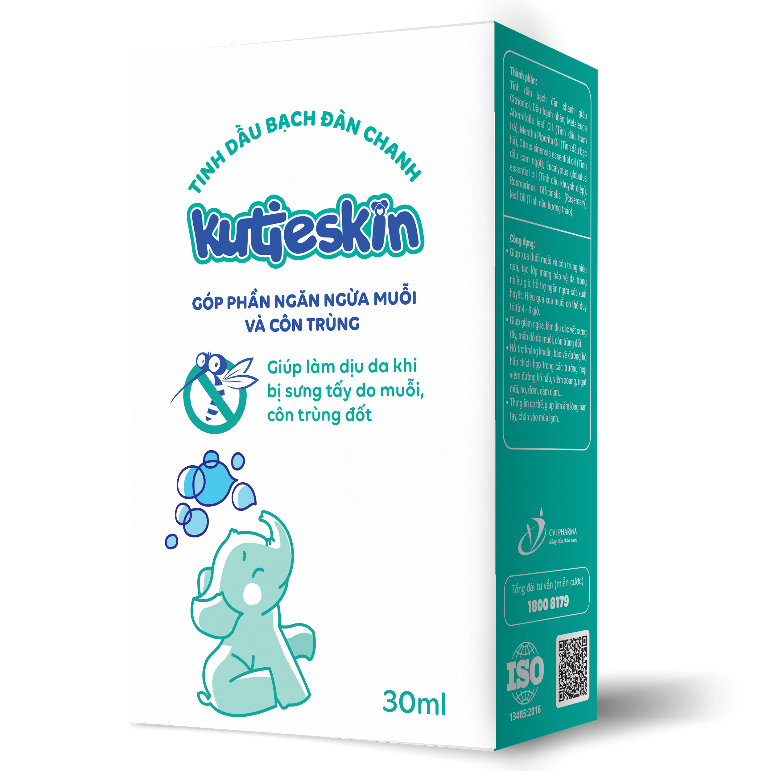 Hộp tinh dầu bạch đàn chanh Kutieskin