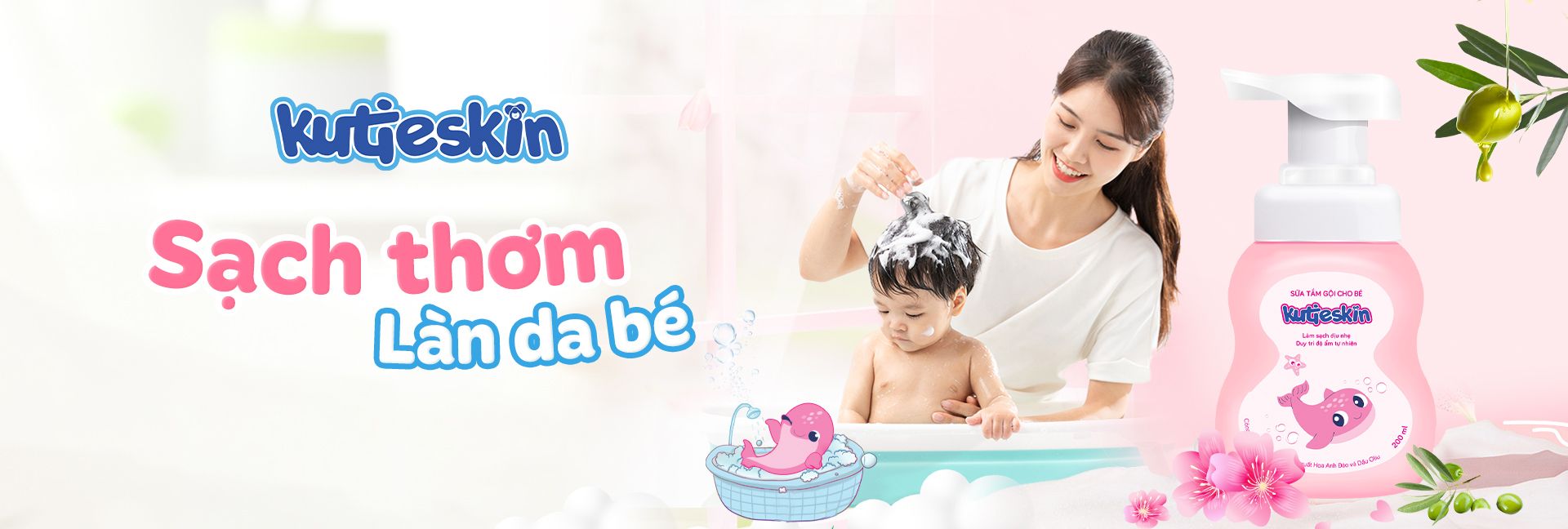 Sữa tắm gội cho bé Kutieskin