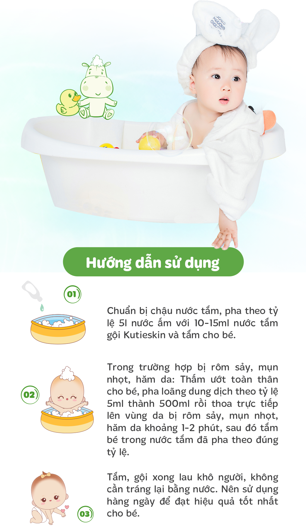 Tinh dầu bạch đàn chanh Kutieskin dành cho các bé