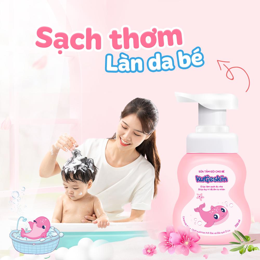 Sữa tắm gội cho bé Kutieskin